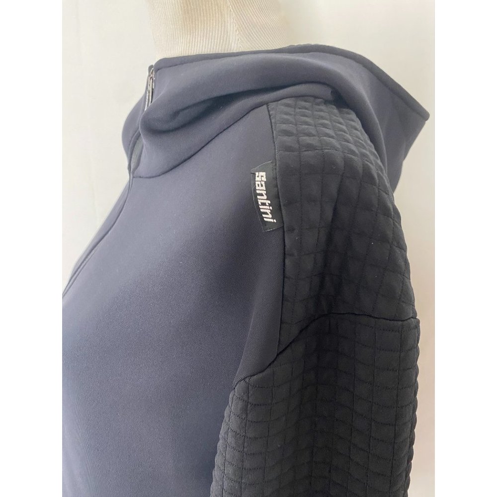 Men’s size XL Santini x UCI Groove athletic Jacket full Zip black mock neck - Picture 5 of 9